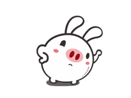 The Rabbit eat too much so to become a Pig