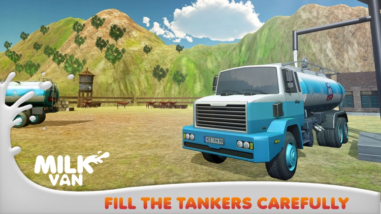 Milk Delivery Van – Trailer Truck Driver screenshot-3