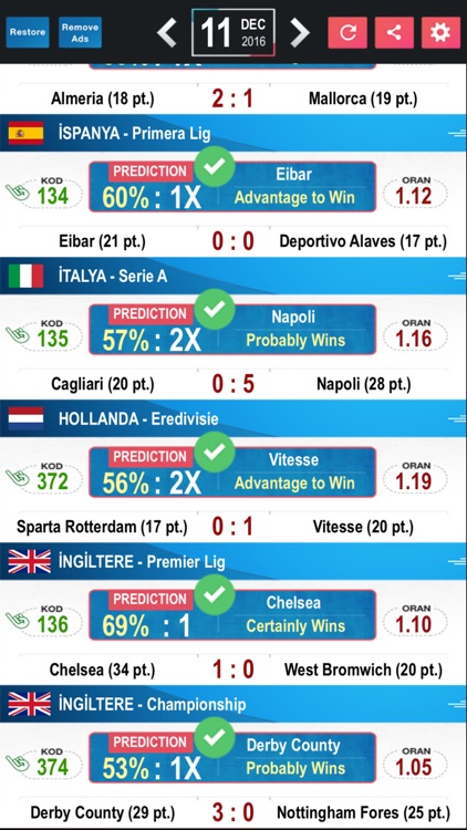 Tips Betting Prediction Results - Football LITE