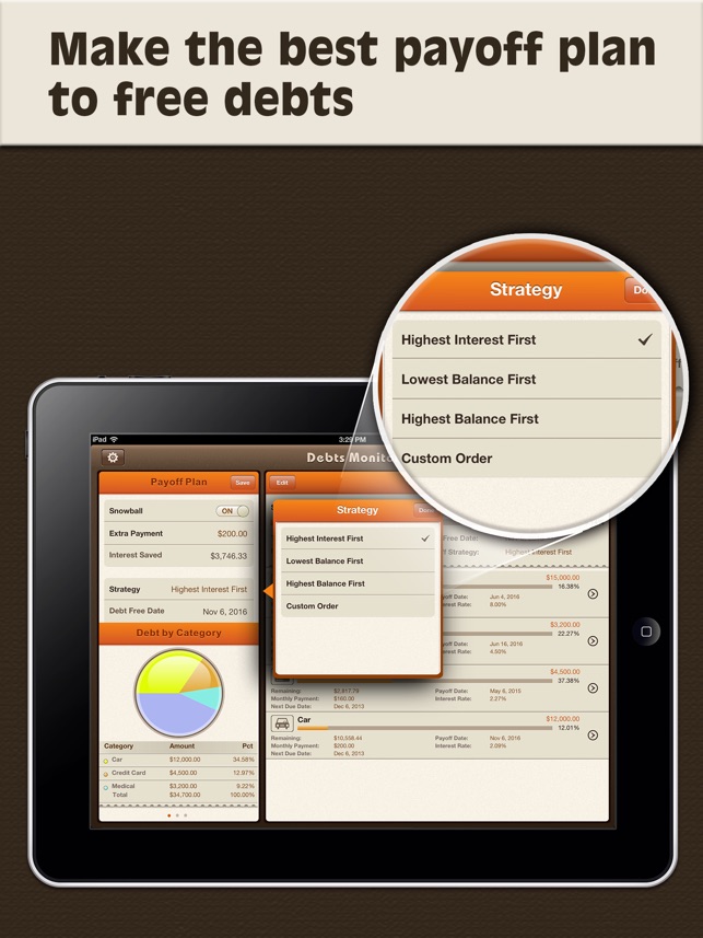 Debts Monitor for iPad - Debt Tracker and Reminder(圖3)-速報App