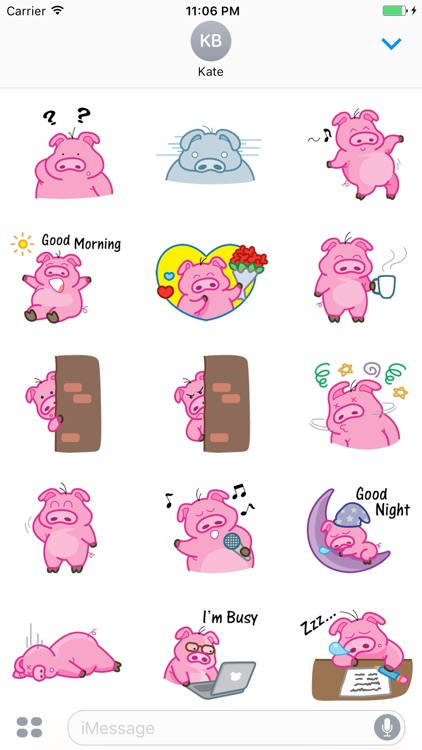 Bon - The Stupid Pig English Sticker