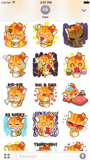 Sonya The Sassy Cat for iMessage Sticker(圖1)-速報App