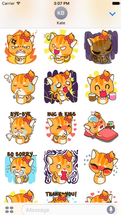 Sonya The Sassy Cat for iMessage Sticker