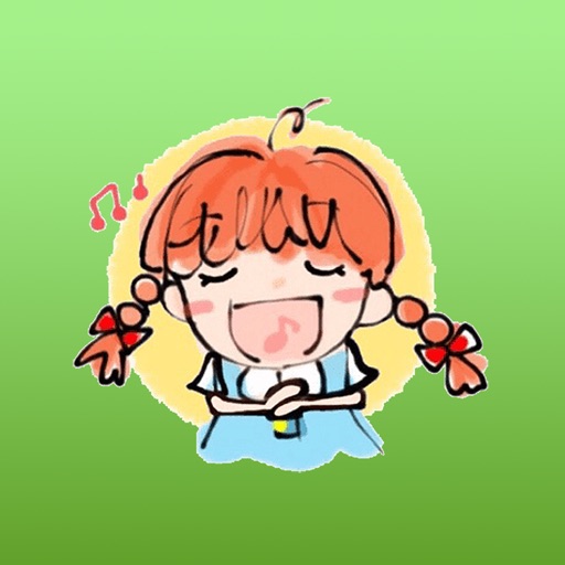 Lovely Girl Amy Stickers iOS App