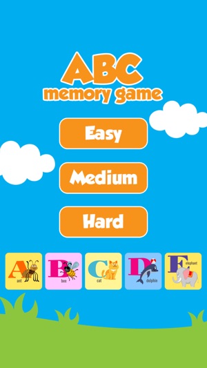 ABC Educational Matching Pairs Game