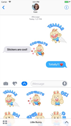 LIttle Bunny Sticker(圖2)-速報App