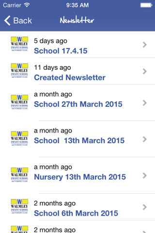 Walmley Infant School screenshot 2