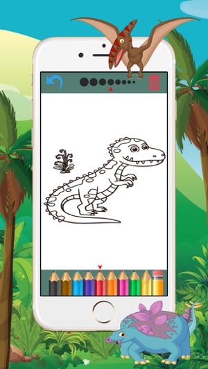 Dinosaur Coloring Book - Free Game for Kids(圖4)-速報App