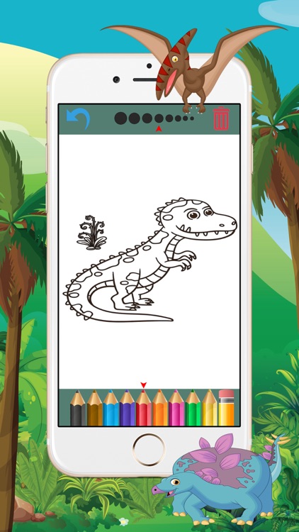 Dinosaur Coloring Book - Free Game for Kids screenshot-3