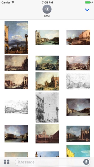 Canaletto Artworks Stickers