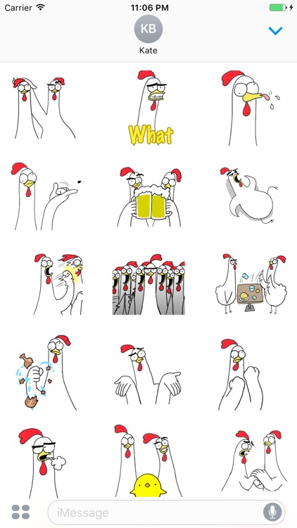 Animated Funny Chicken 5