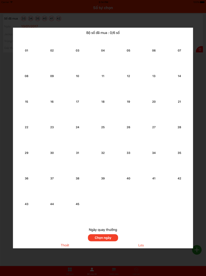 Jackpot Vietlott Mega 6/45