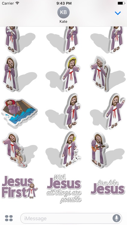 Jesus Emoji Christian Sticker Pack