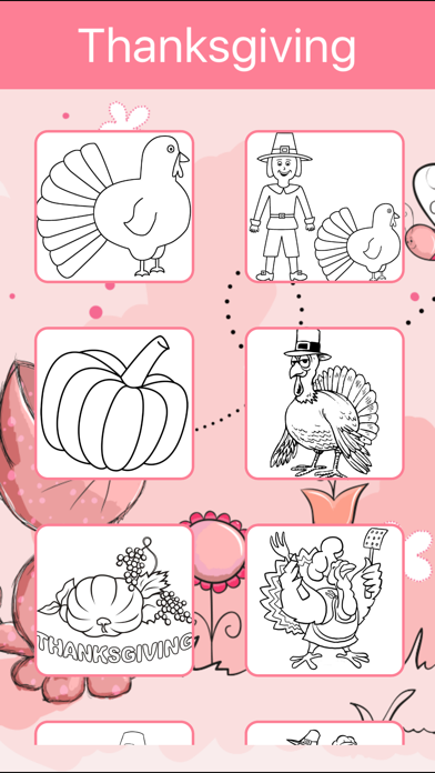 How to cancel & delete Thanksgiving Coloring Book: Learn to color & draw from iphone & ipad 3