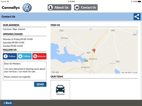 Connollys Volkswagen Sligo screenshot 4
