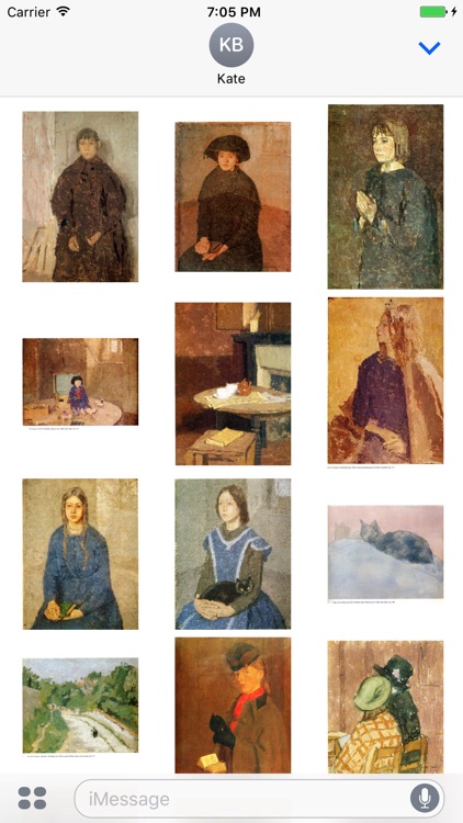 Gwen John Artworks Stickers