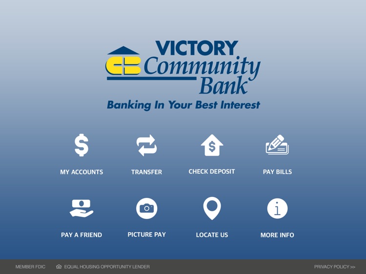 Victory Community Bank for iPad