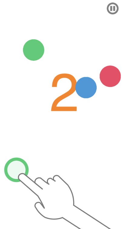 frapper: A game hitting the ball of the same color