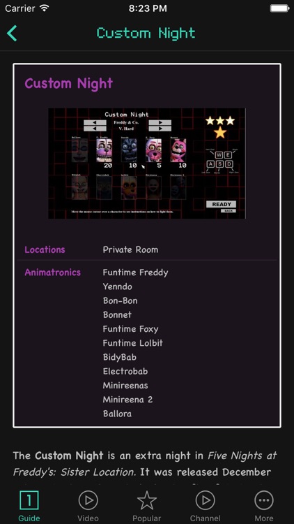 Guides For Five Nights At Freddy's Sister Location