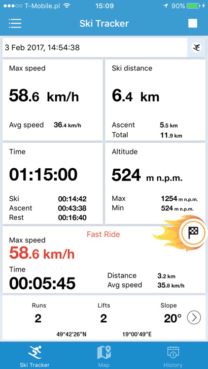 EXA Ski Tracker screenshot-3