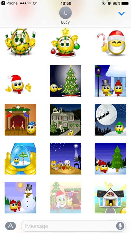 Santa Animated Emoji Stickers Pack for Texting