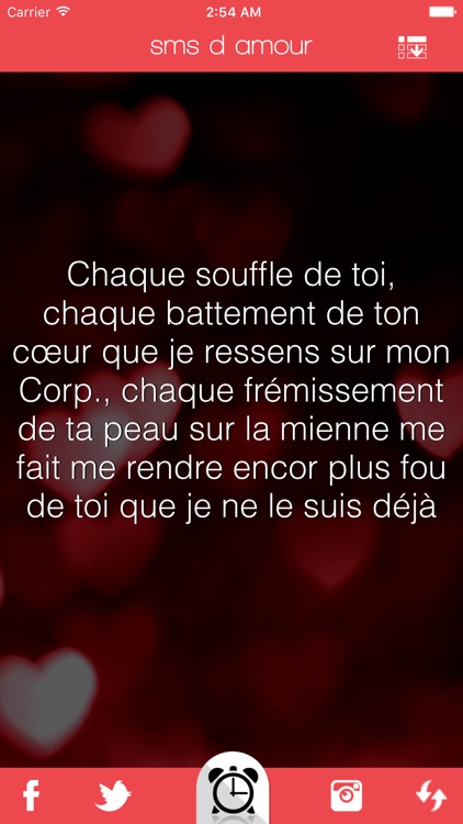 sms d amour