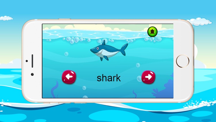 Sea animal vocabulary games puzzles for kids screenshot-3