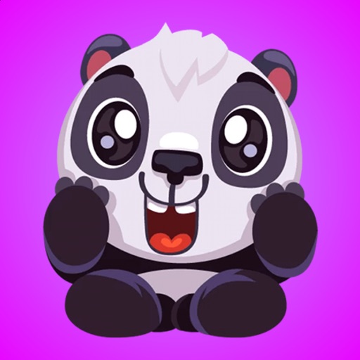 Lovely Funny Panda Stickers icon