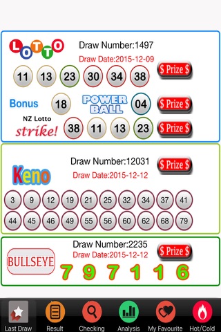 Lotto PowerBall BigsWednesday Keno Free screenshot 4