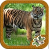 Wild animals jigsaw puzzle games for baby and kids