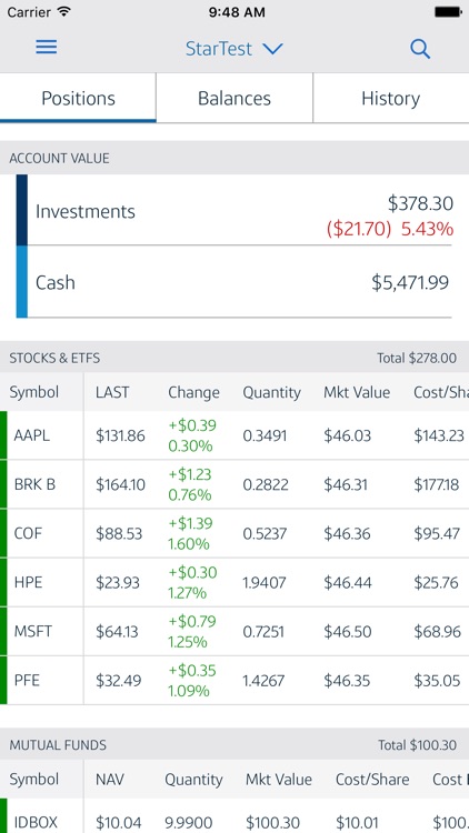 Capital One Investing Mobile