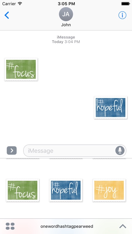 #oneword stickers screenshot-3