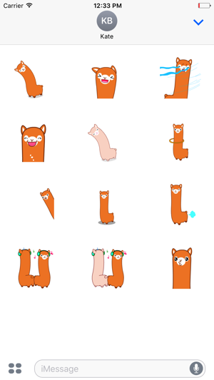 Alpaca Animated Stickers For iMessage(圖5)-速報App