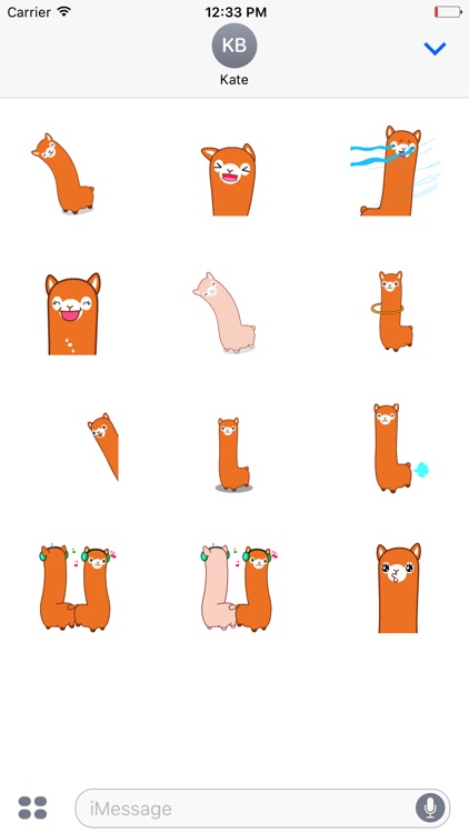 Alpaca Animated Stickers For iMessage screenshot-4