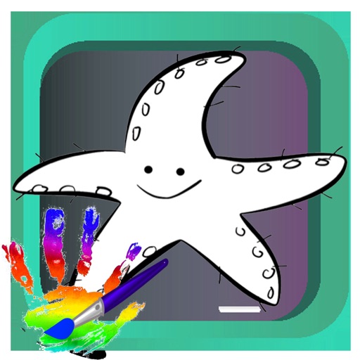 Coloring Page and Paint Starfish iOS App