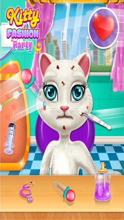 Kitty Fashion Party: Games for Kids