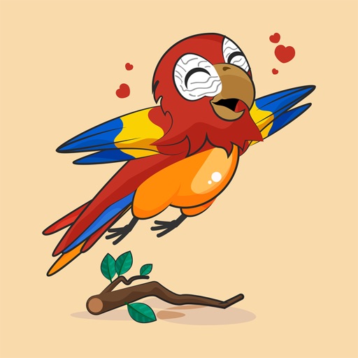 Parrot - Stickers for iMessage iOS App