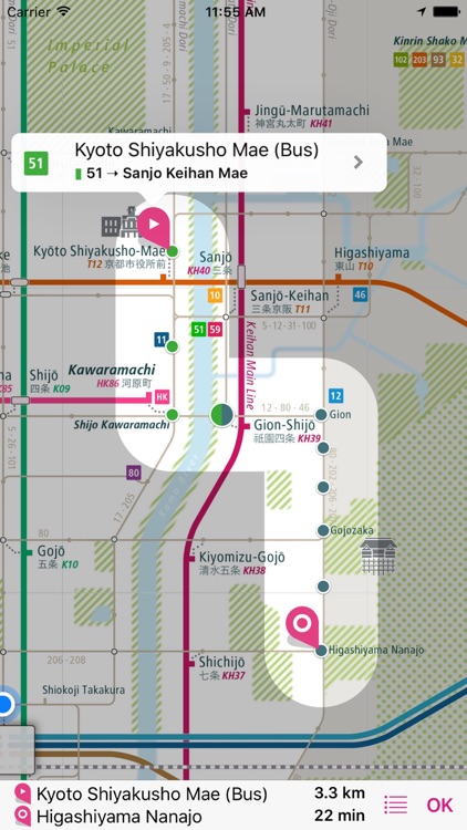 Kyoto Rail Map
