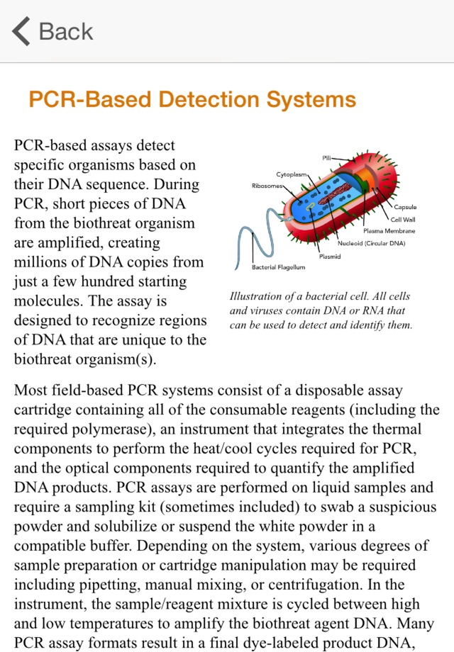 Biodetection Guide for First Responders screenshot 2