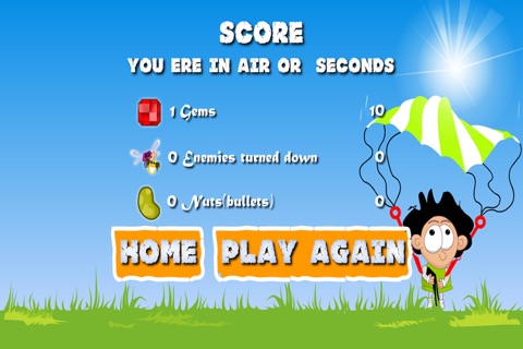 Sky Diving Ninja - Parachute Diver Stunt Kid screenshot 4