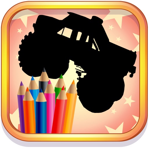Monster Truck Coloring Book for Kids and Preschool Icon