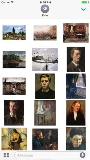 Edvard Munch Paintings for iMessage(圖3)-速報App