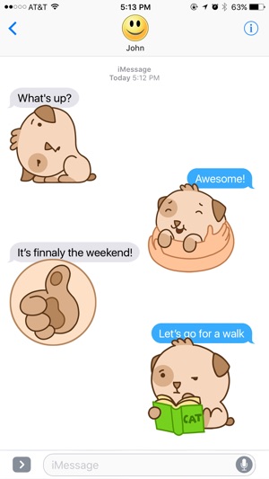 Happy and Cute Puppy Stickers(圖3)-速報App