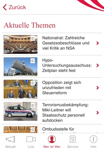 Parlament Österreich screenshot 2