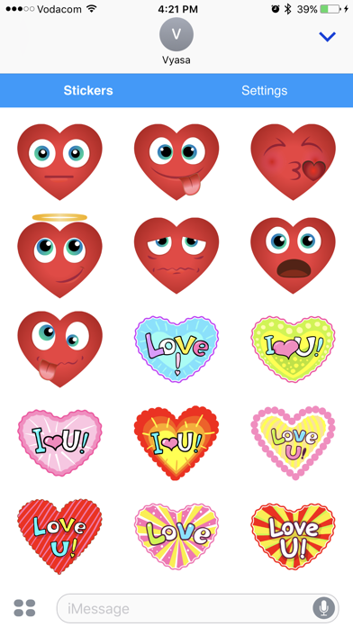 Heart Emoji - Love Emoticon Stickers for Texting screenshot 4