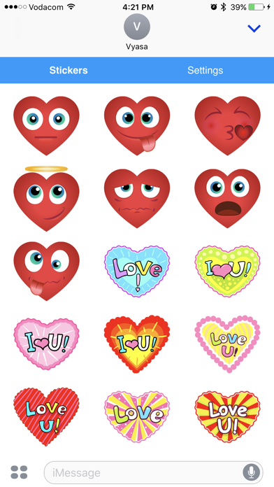 How to cancel & delete Heart Emoji - Love Emoticon Stickers for Texting from iphone & ipad 4