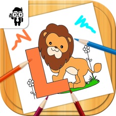 Activities of Letters Kids Coloring Book