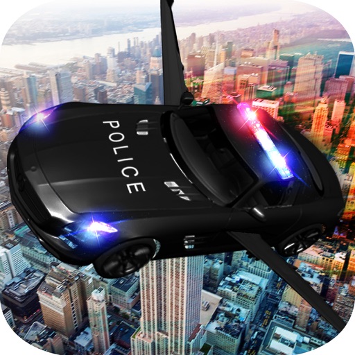 Flying Car Game - Future Police Chase 3D