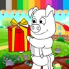 Family Farm Papa Pig Coloring Book