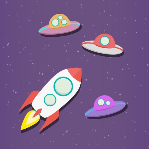 Funny Space Rocket Icon